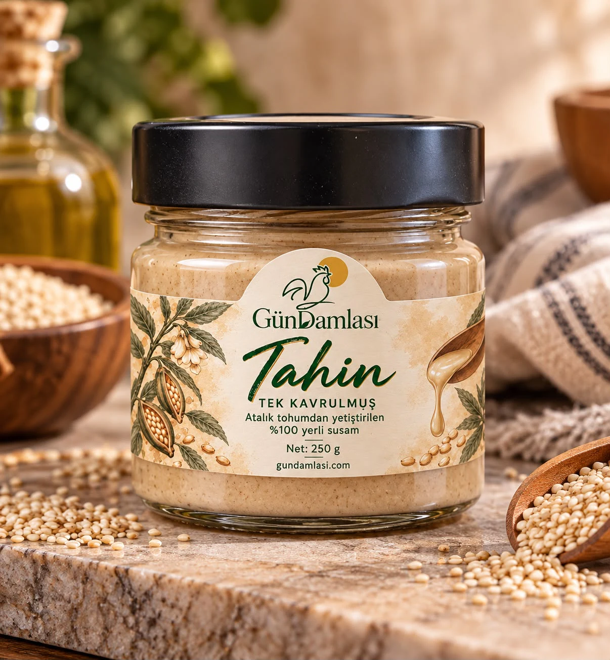 Tek Kavrulmuş Deşte Susam Tahini ürün görseli
